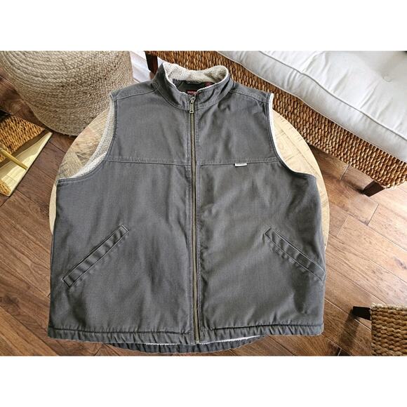 Wolverine Sherpa Lined Canvas Vest Men's Size 2XL - Picture 5 of 7